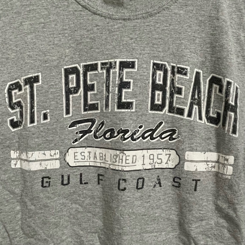 Gray St. Pete Beach Graphic T-Shirt